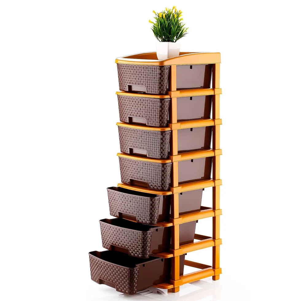 7-Layer Multipurpose Plastic Storage Drawer Organizer - Image 3